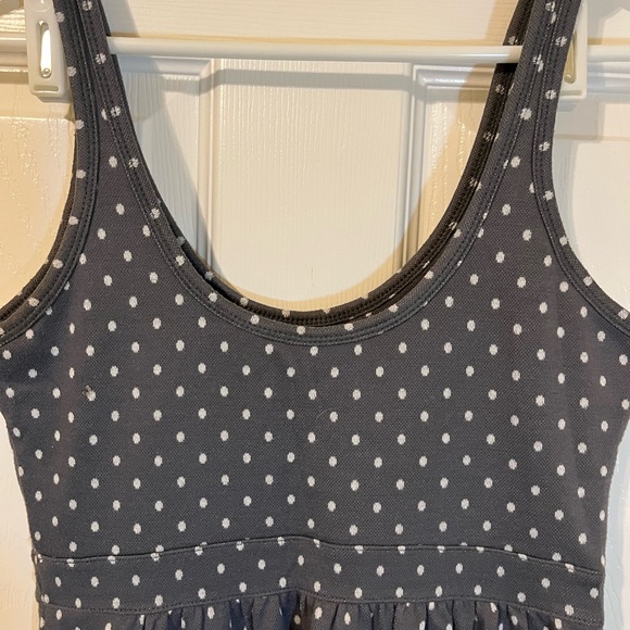 Abercrombie & Fitch Charcoal Polka Dot Top - Picture 9 of 11